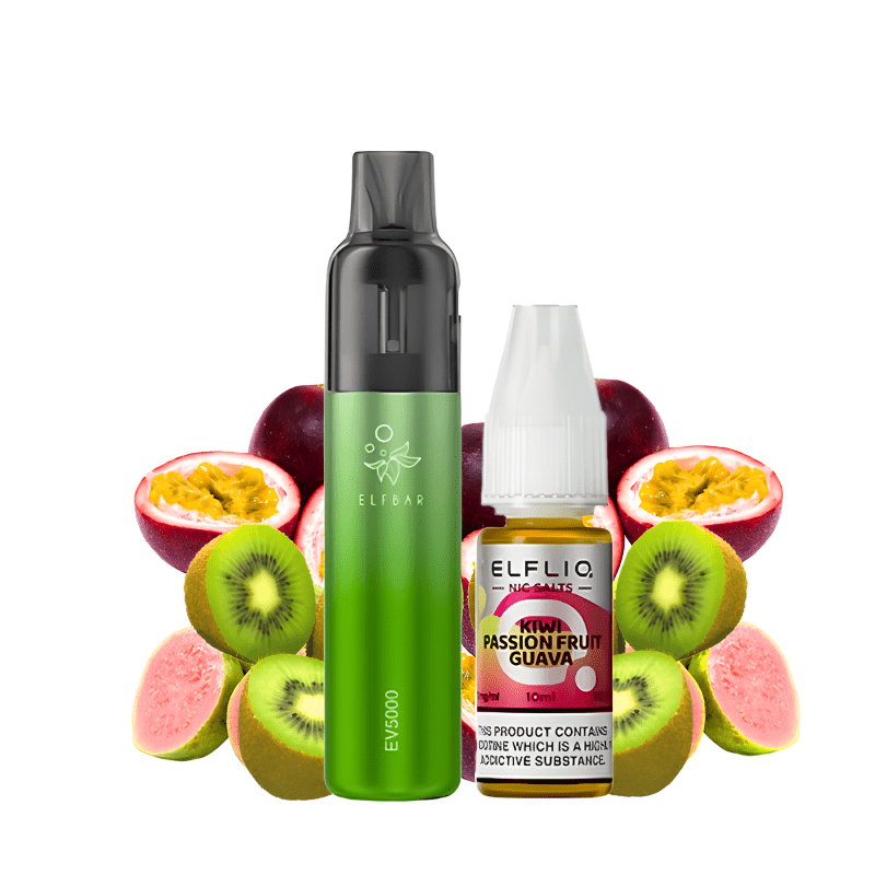 5000 Puff 2ml Kiwi Passion Fruit Guava 20mg - EV5000 by Elfbar - BYCLOPE