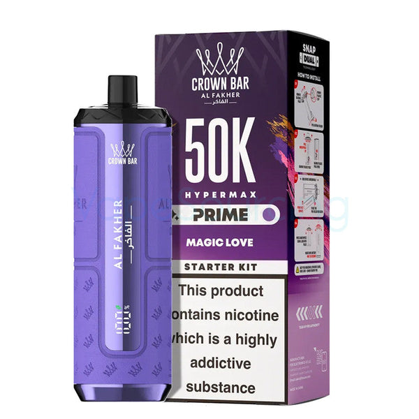 Kit Puff Hypermax Prime 50K Al Fakher Magic Love - ByClope