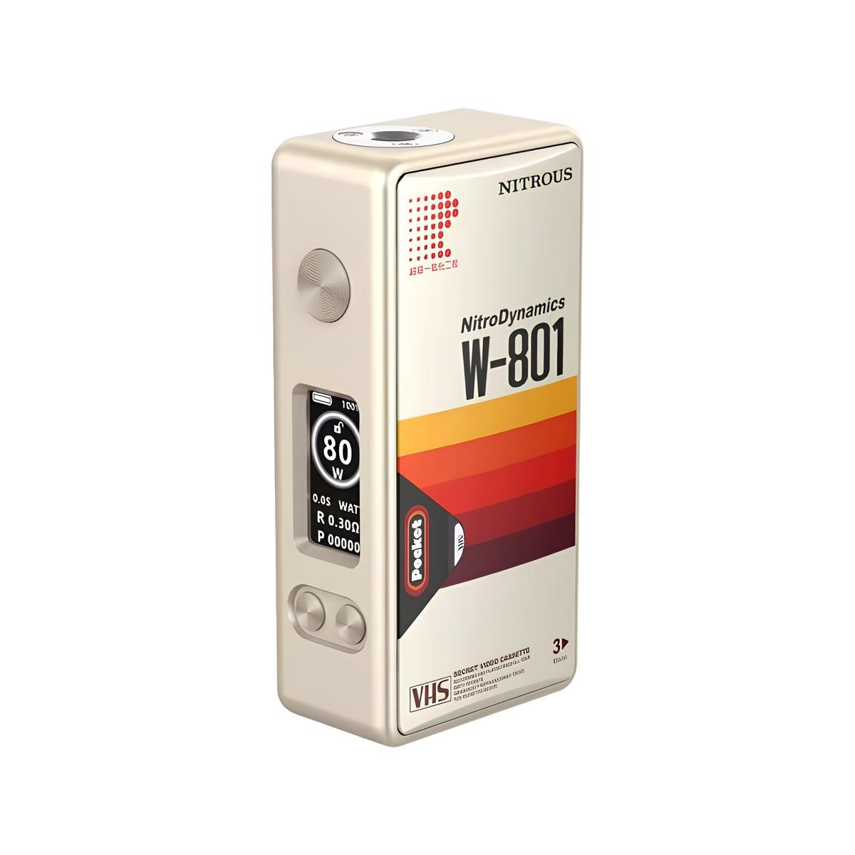 BOX NITROUS POCKET PEEK EDITION 80W 18650 - MECHVAPE X NITROUS - BYCLOPE