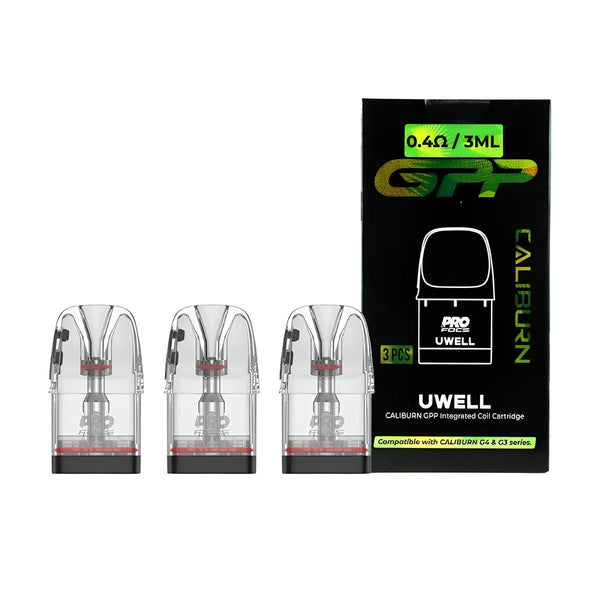 CARTOUCHES GPP 0.4/0.6/0.9Ω 3ML (3PCS) - UWELL - BYCLOPE