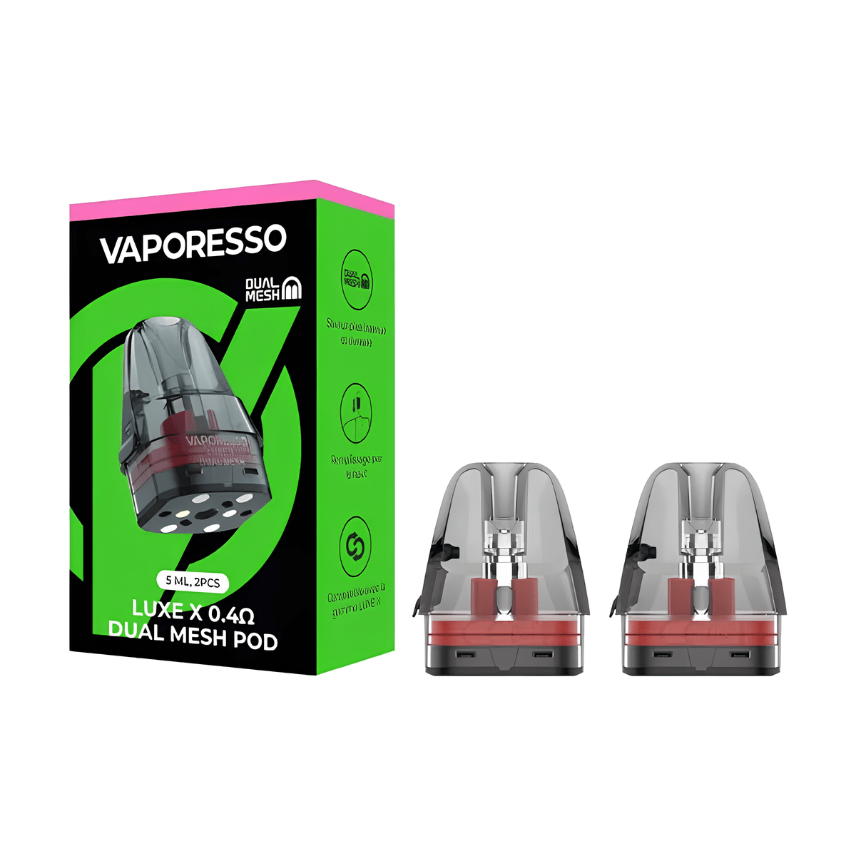 Cartouches Luxe X Dual Mesh 5ml x2 - Vaporesso - BYCLOPE