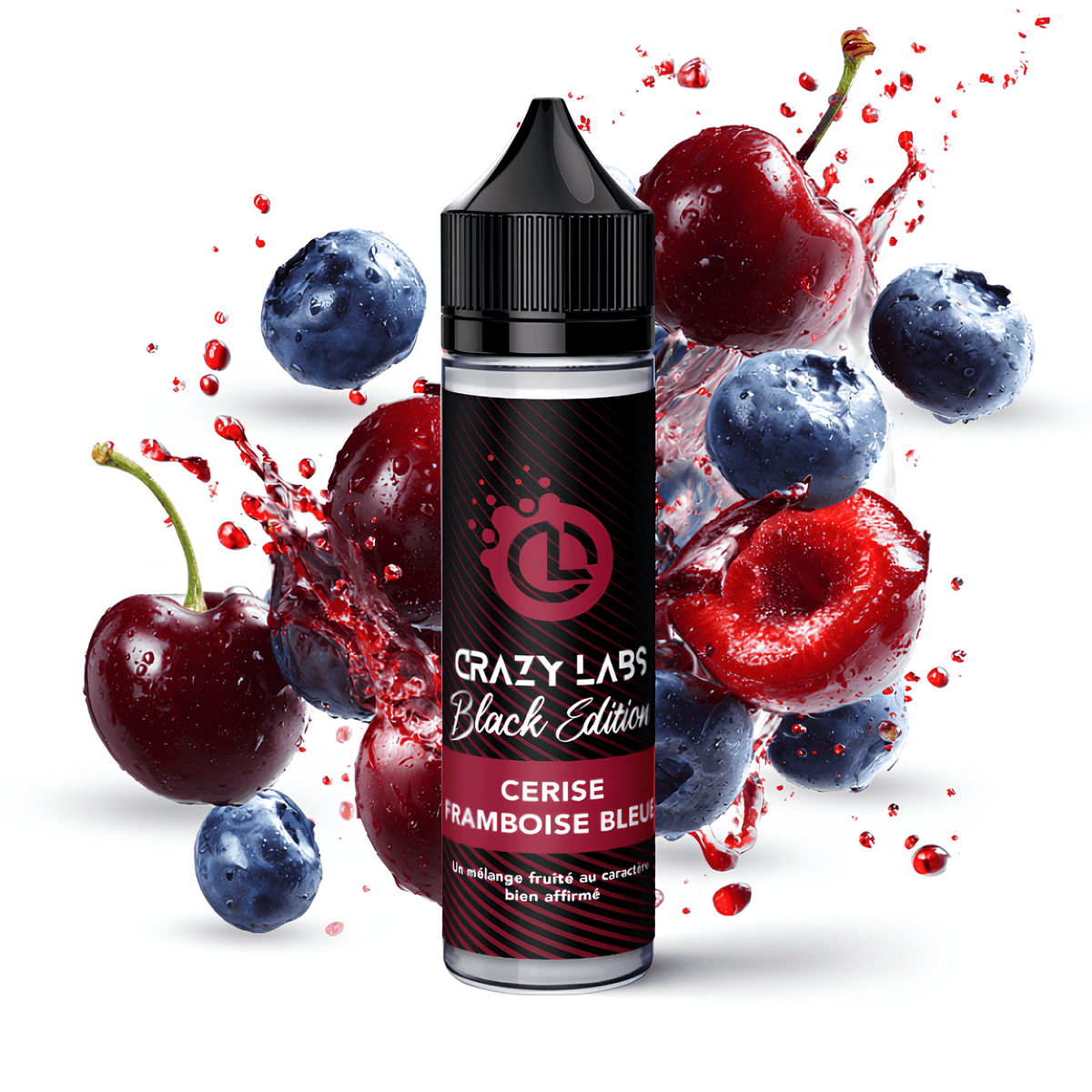 CERISE FRAMBOISE BLEUE - 75ML - CRAZY LABS BLACK EDITION - BYCLOPE