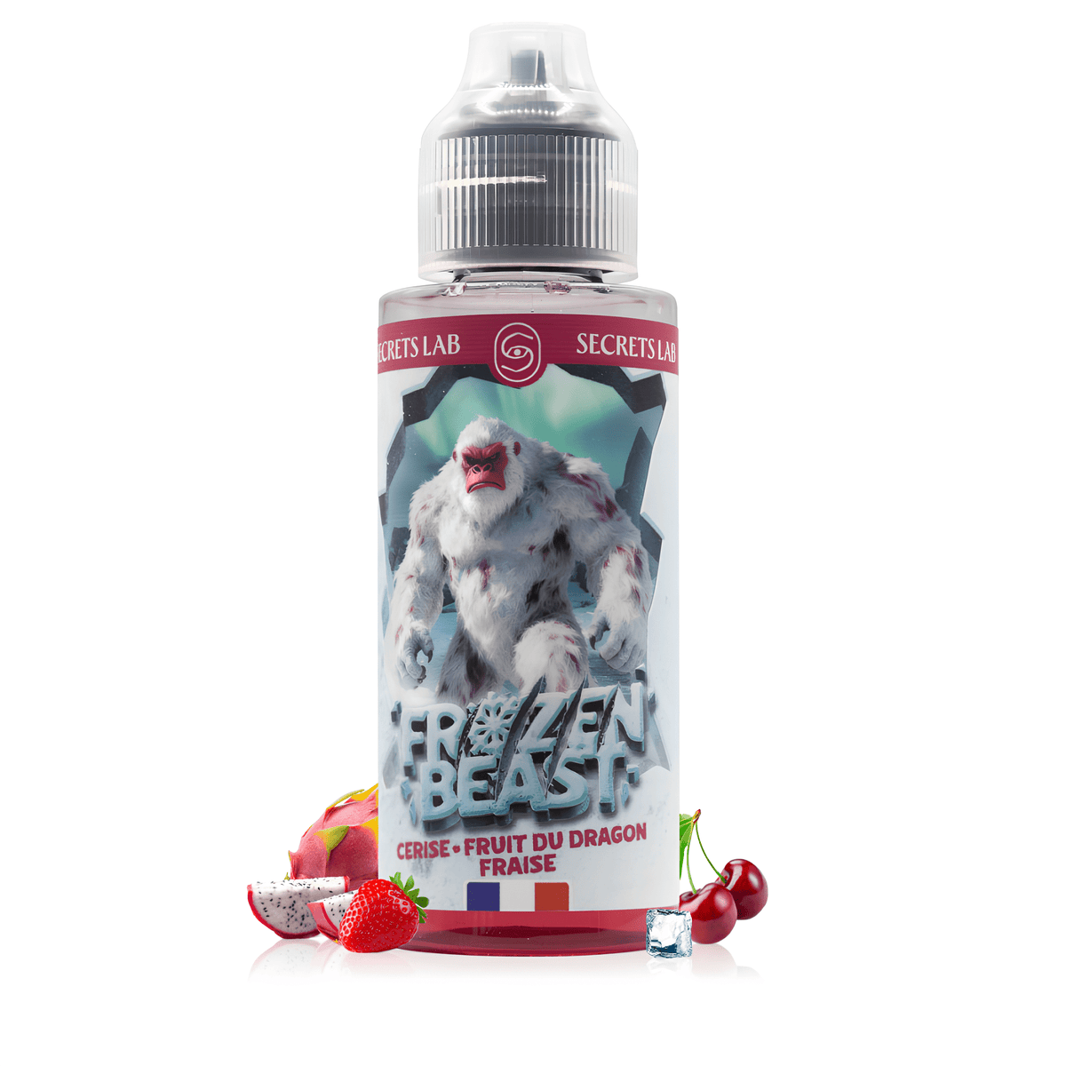 Cerise Fruit du Dragon Fraise 100ml Frozen Beast-secrets lab - BYCLOPE
