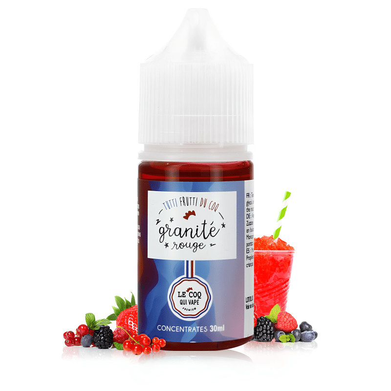 Concentré Granité Rouge 30ml - Le Coq Qui Vape - BYCLOPE