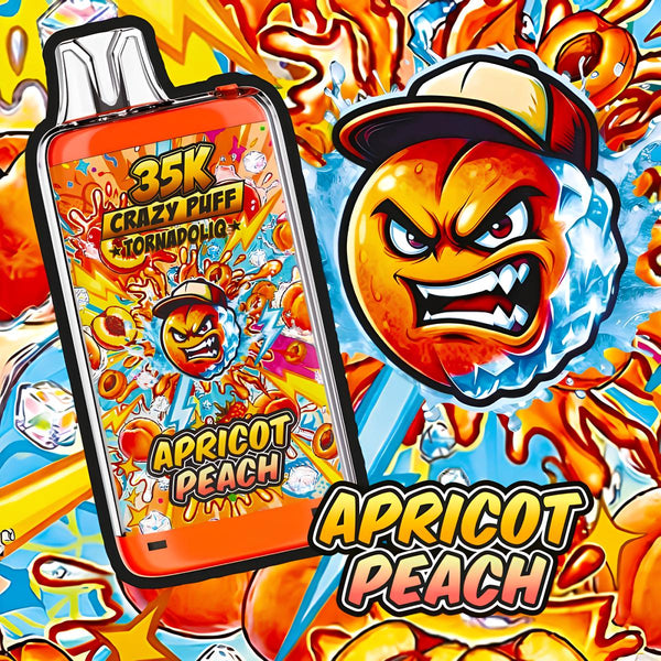 Crazy Puff 35K Apricot Peach 20ml - Tornadoliq - BYCLOPE