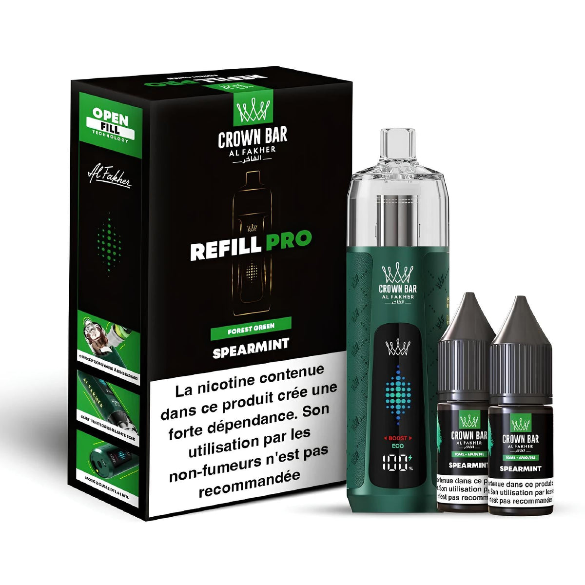 Crown Bar by Al Fakher Kit Refill Pro-spearmint - BYCLOPE