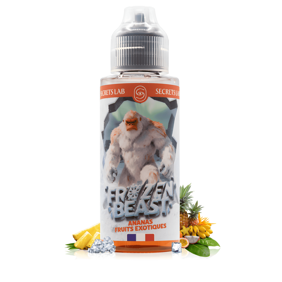 E-liquide Ananas Fruits Exotiques 100ml Frozen Beast - Secret's Lab - BYCLOPE