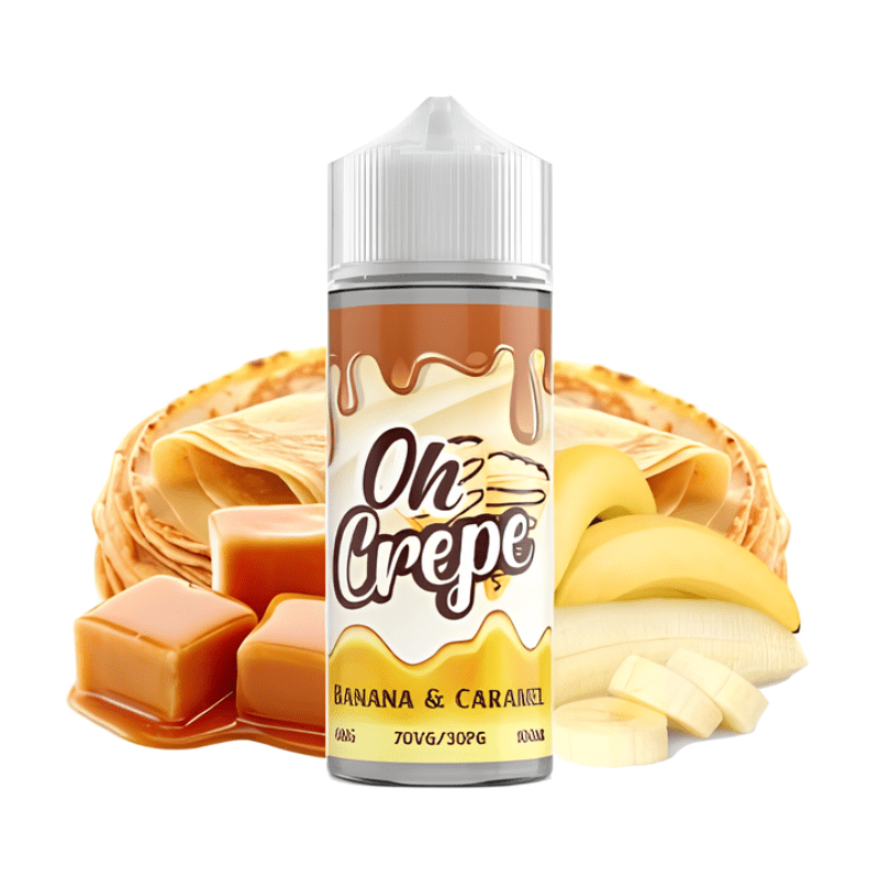 E - Liquide Banana & Caramel 100ml - Oh Crepe By VapeIQ - BYCLOPE