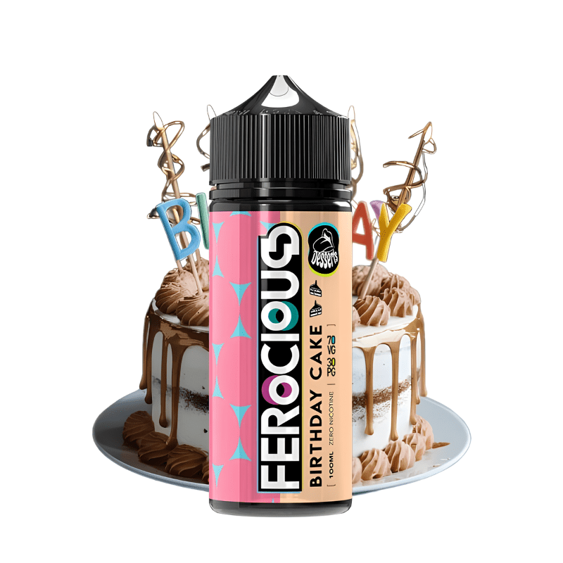 E - Liquide Birthday Cake 100ml - Ferocious - BYCLOPE