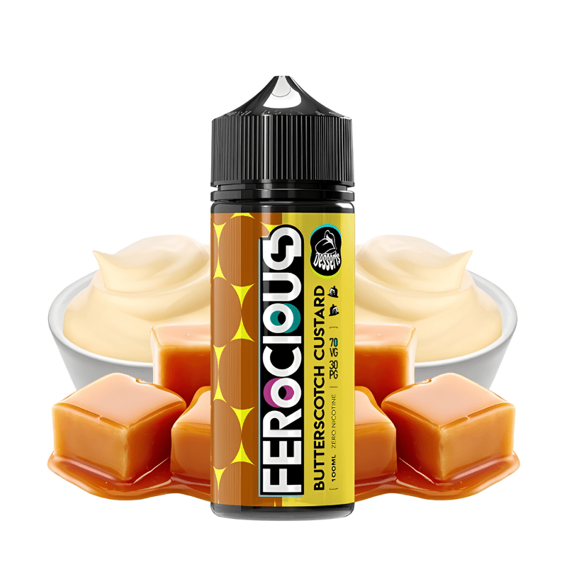 E - Liquide Butterscotch Custard 100ml - Ferocious - BYCLOPE