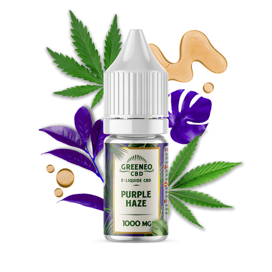 E - Liquide - CBD - Purple Haze - Greeneo - Taux: 1000mg - BYCLOPE