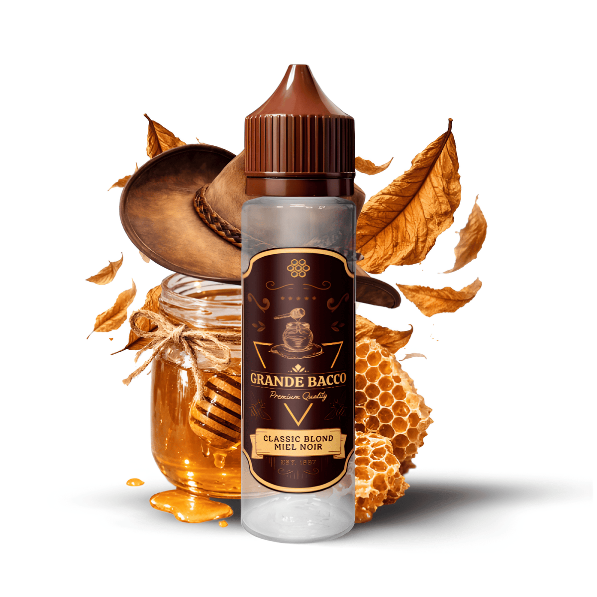 E-liquide Classic Blond Miel Noir 50ml - Grande Bacco - BYCLOPE