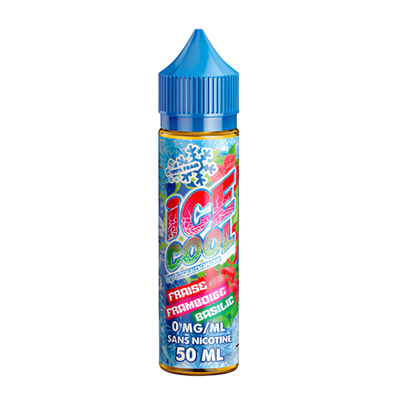 E - Liquide Fraise Framboise Basilic 50ml Ice Cool - Liquidarom - BYCLOPE