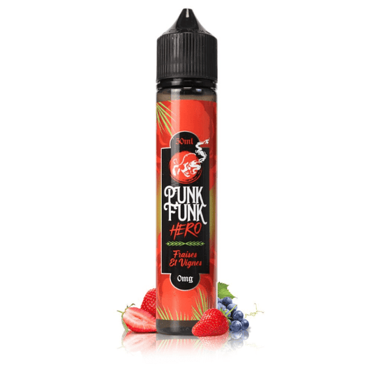 E - Liquide Fraises & Vignes 50ml - Punk Funk Hero - BYCLOPE