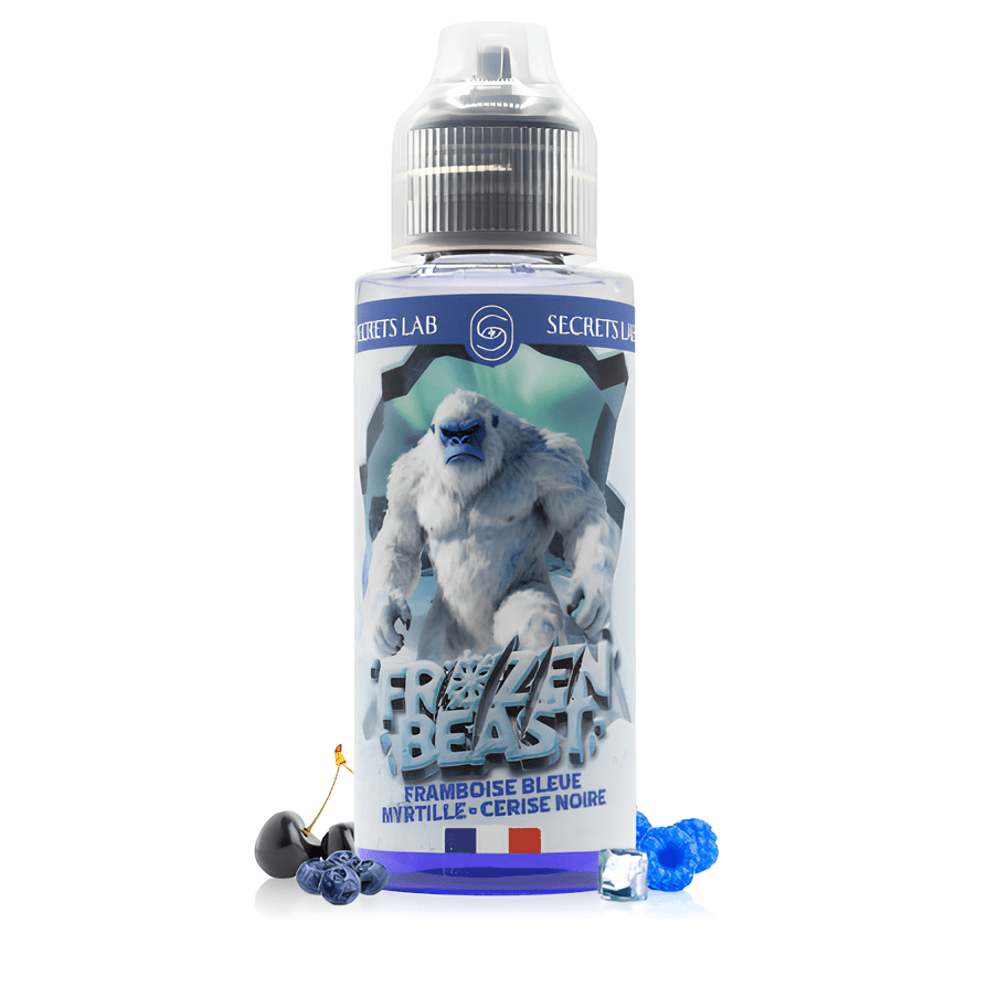 E-liquide Framboise Bleue Myrtille Cerise Noire 100ml Frozen Beast- Secret's Lab - BYCLOPE