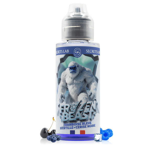 E-liquide Framboise Bleue Myrtille Cerise Noire 100ml Frozen Beast- Secret's Lab - BYCLOPE