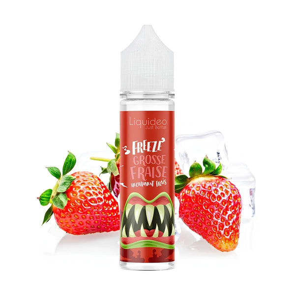 E-liquide Freeze Grosse Fraise 50ml - Liquideo - BYCLOPE