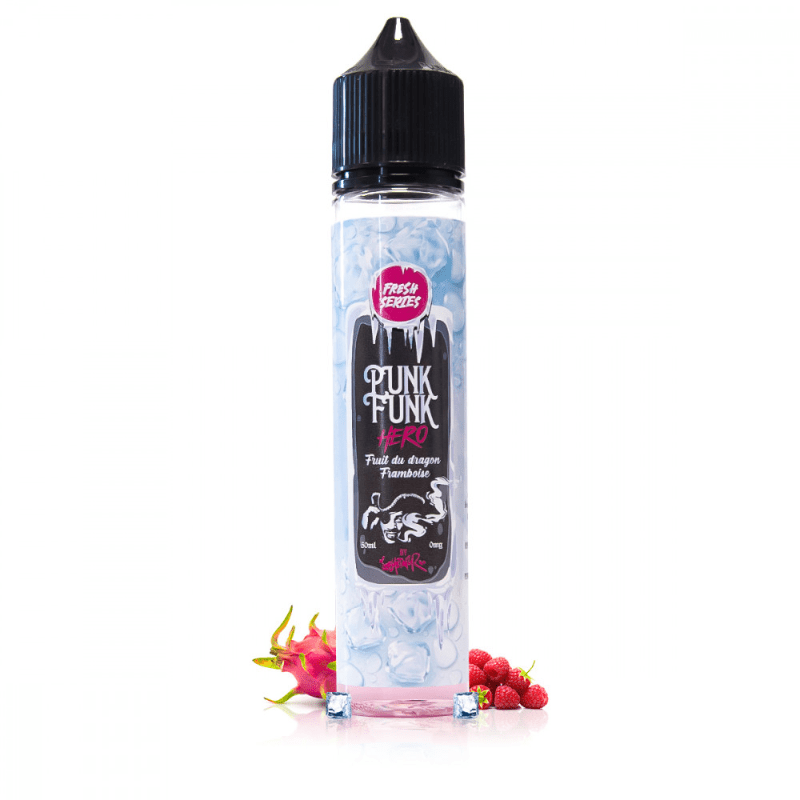 E-liquide Fruit du Dragon Framboise Frais 50ml - Punk Funk Hero - BYCLOPE