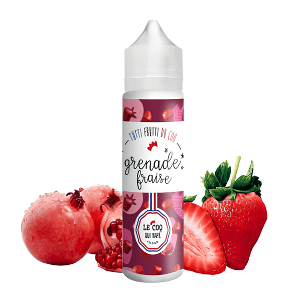 E - Liquide Grenade Fraise 50ml - Le Coq Qui vape - BYCLOPE