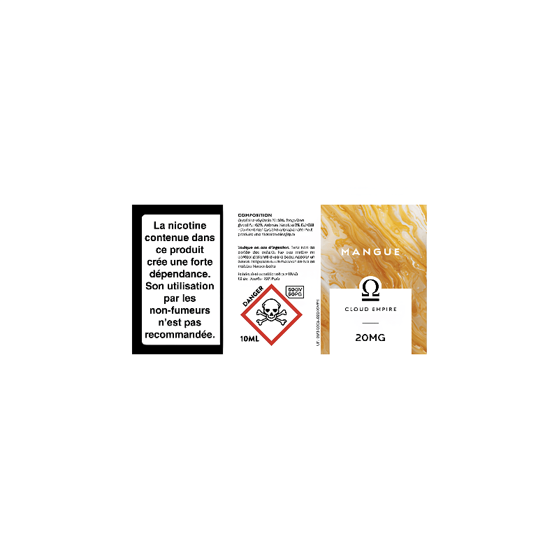 E - liquide Mangue 10ml - Cloud Empire - BYCLOPE