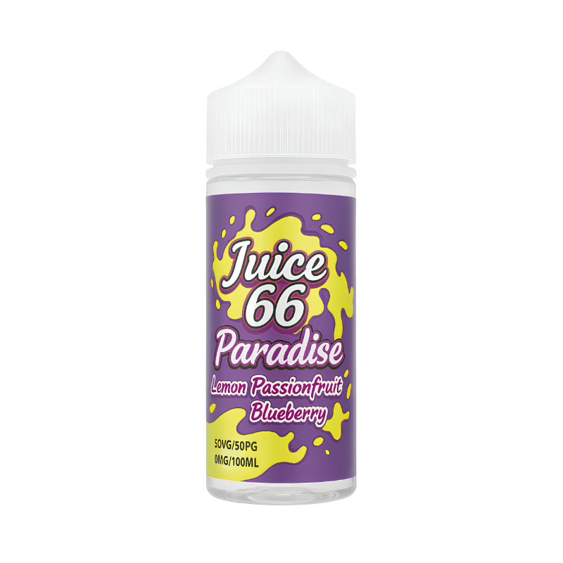 E - liquide Paradise Lemon PassionFruit Blueberry 100ml - Juice 66 - BYCLOPE
