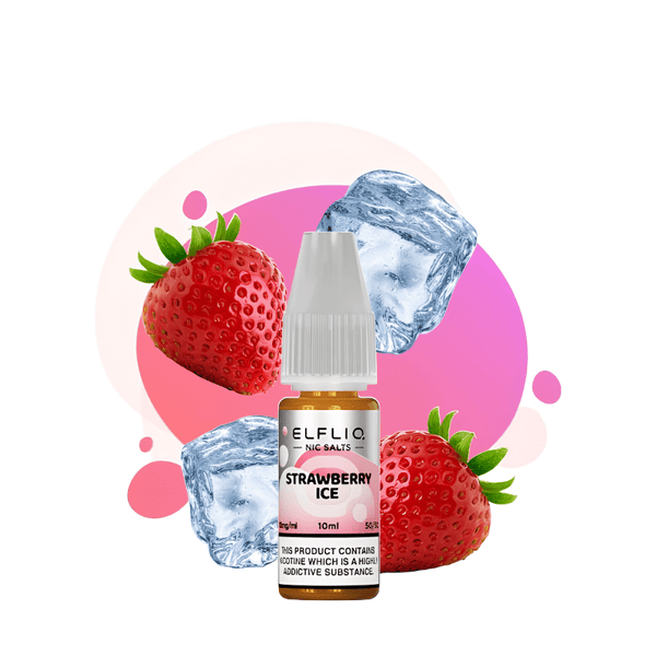 E - Liquide Strawberry Ice 10ml Nic Salts - Elfio - BYCLOPE