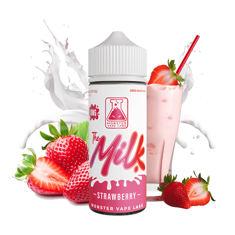 E-Liquide The Milk Strawberry 100ml - Monster Vape Labs - BYCLOPE