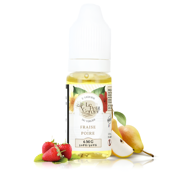 E-liquide Fraise Poire 10ml - Le Petit Verger