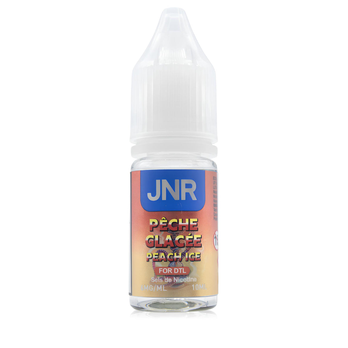 JNR E-liquidePeach Ice 10ml Sel de Nicotine