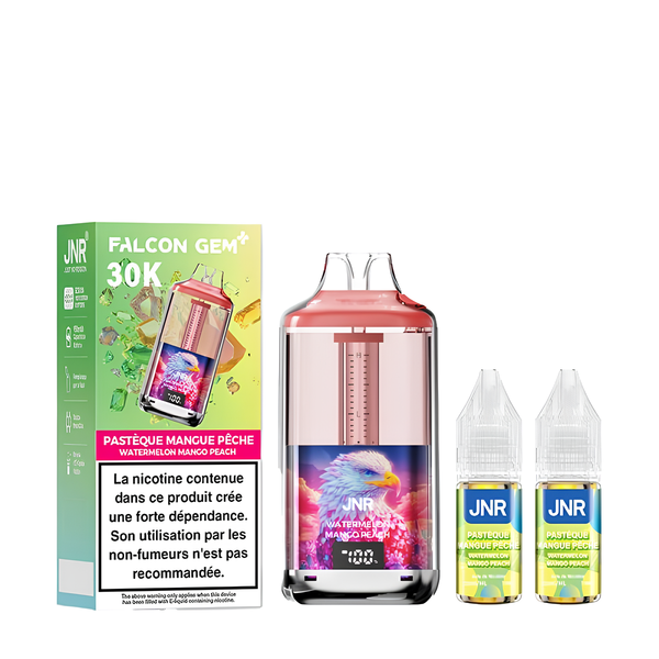 FALCON GEM+ Pastèque Mangue Pêche 30K 950MAH 18ML / 2% - JNR