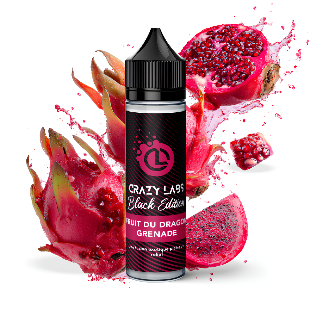FRUIT DU DRAGON GRENADE - 75ML - CRAZY LABS BLACK EDITION - BYCLOPE