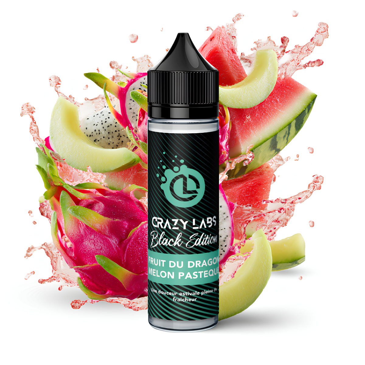 FRUIT DU DRAGON MELON PASTÈQUE - 75ML - CRAZY LABS BLACK EDITION - BYCLOPE