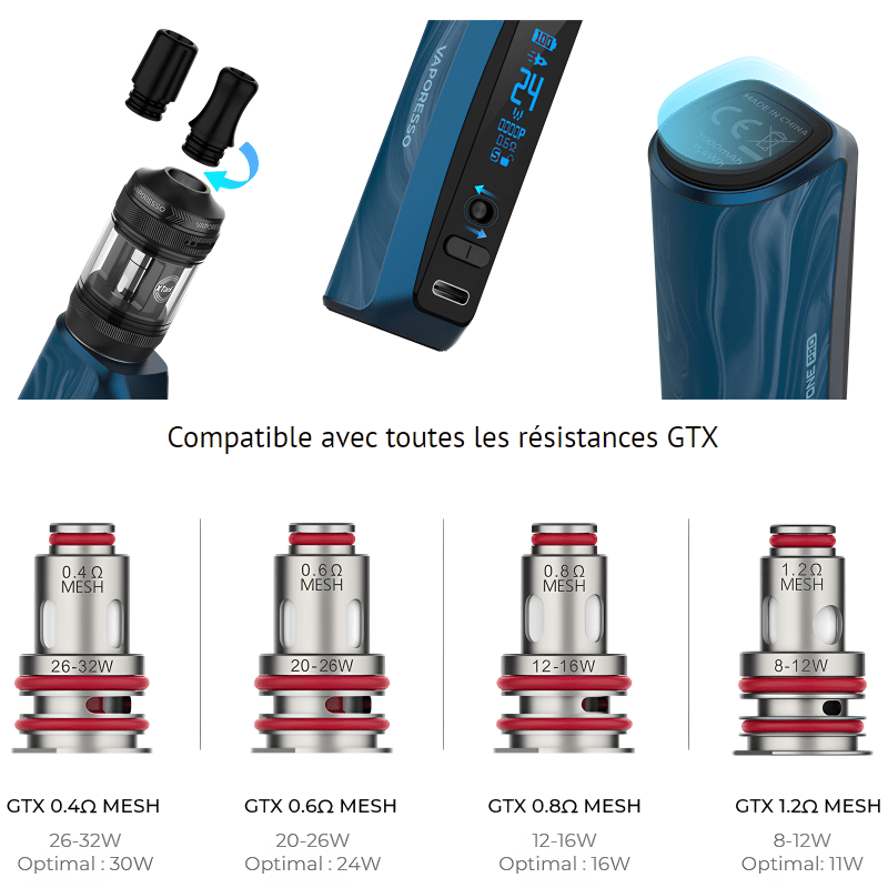 Kit GTX One Pro - Vaporesso - BYCLOPE