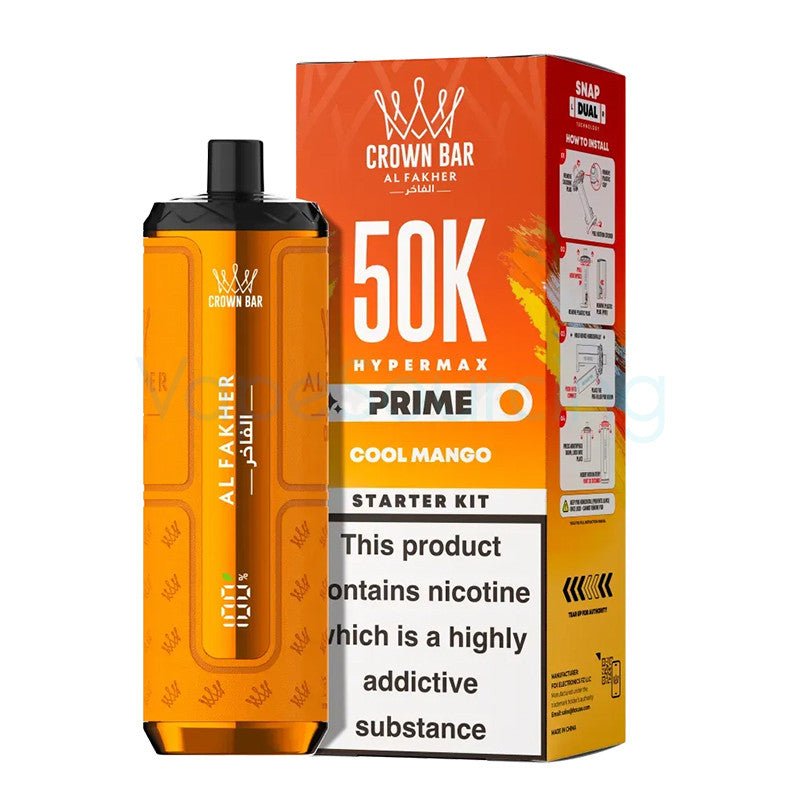 Kit Puff Hypermax Prime 50K - Al Fakher - Cool Mango - BYCLOPE