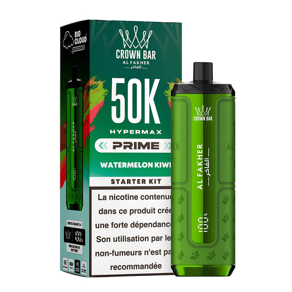 Kit Puff Hypermax Prime 50K - Al Fakher - watermelon kiwi - BYCLOPE