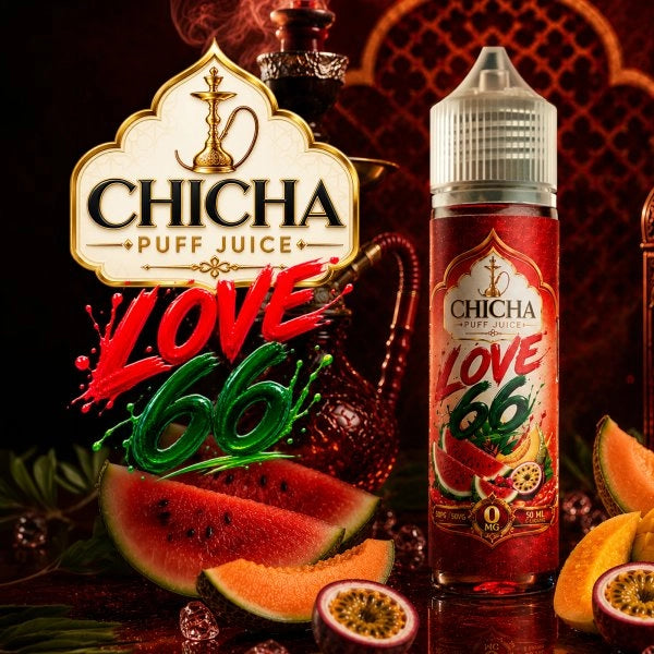 E-liquide Love 66 Chicha Puff Juice 50 ml sans nicotine