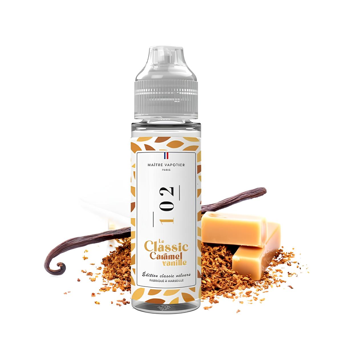 N°102 LE CLASSIC CARAMEL VANILLE 0MG 50ML - MAÎTRE VAPOTIER