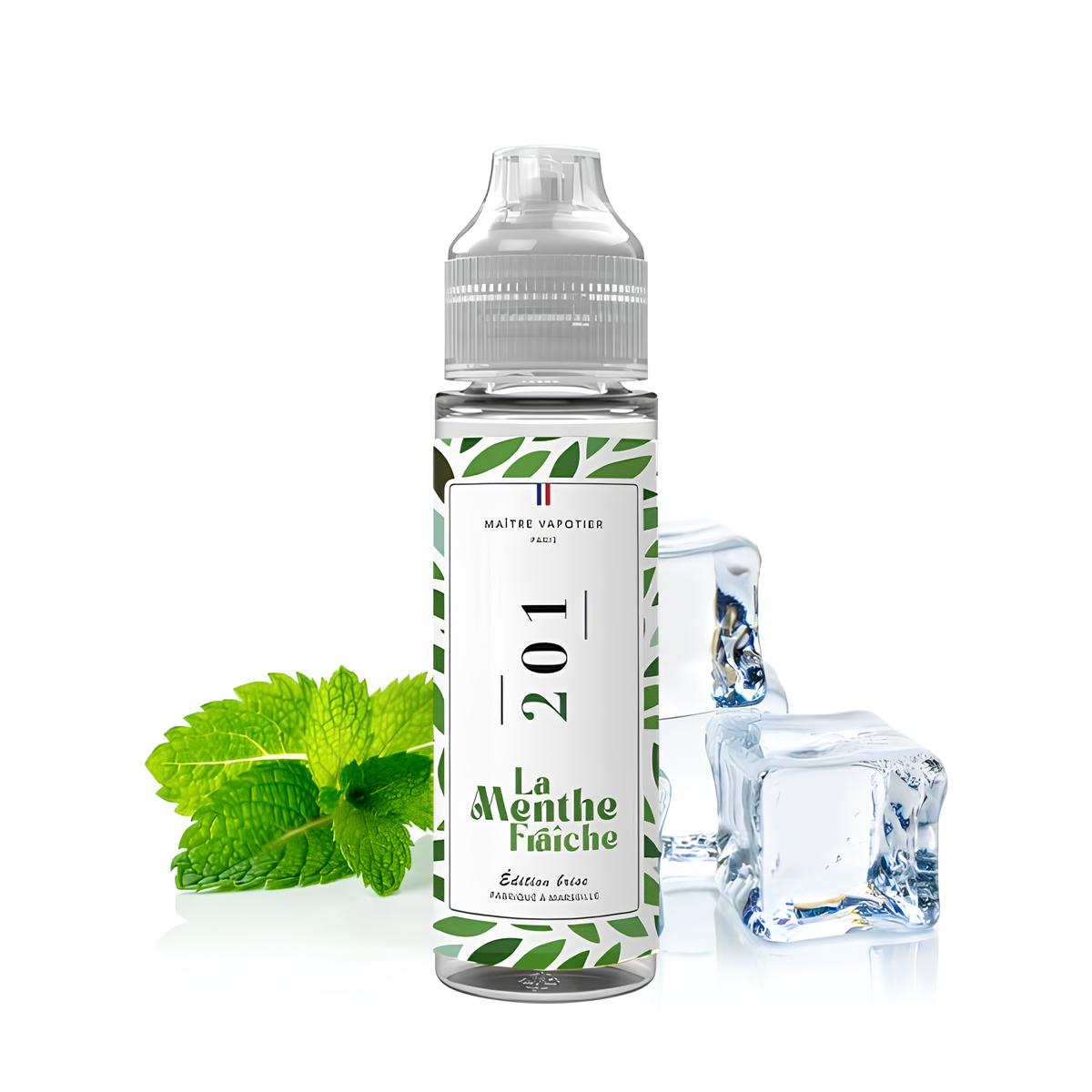 N°201 LA MENTHE FRAÎCHE 0MG 50ML - MAÎTRE VAPOTIER