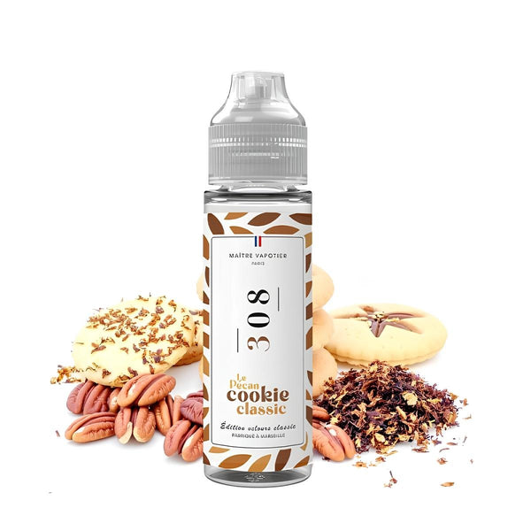 N°308 LE PECAN COOKIE CLASSIC 0MG 50ML - MAÎTRE VAPOTIER - BYCLOPE
