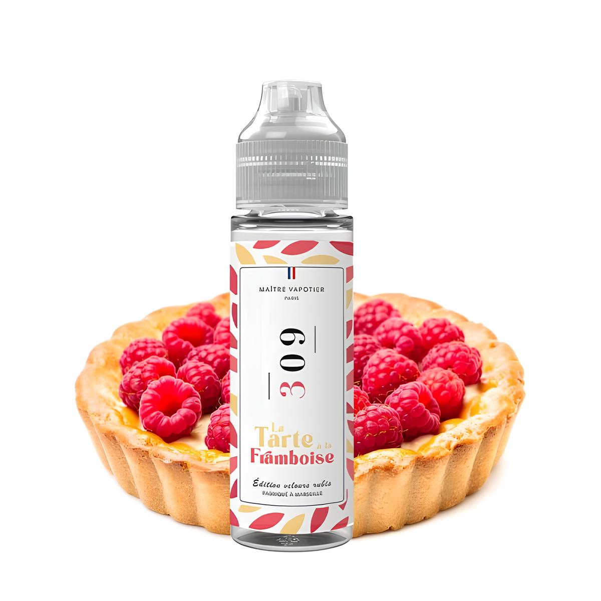 N°309 LA TARTE À LA FRAMBOISE 0MG 50ML - MAÎTRE VAPOTIER