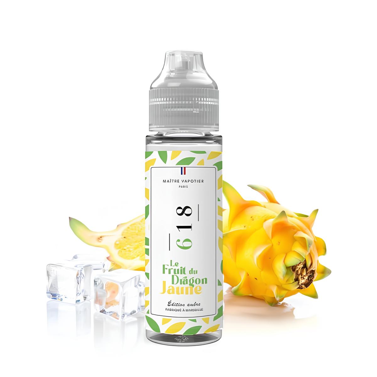 N°618 FRUIT DU DRAGON JAUNE 0MG 50ML - MAÎTRE VAPOTIER