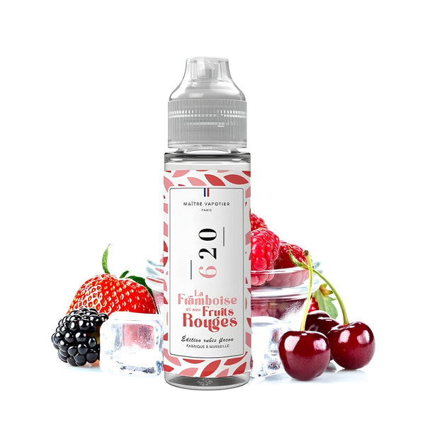 N°620 LA FRAMBOISE ET SES FRUITS ROUGES 0MG 50ML - MAÎTRE VAPOTIER - BYCLOPE