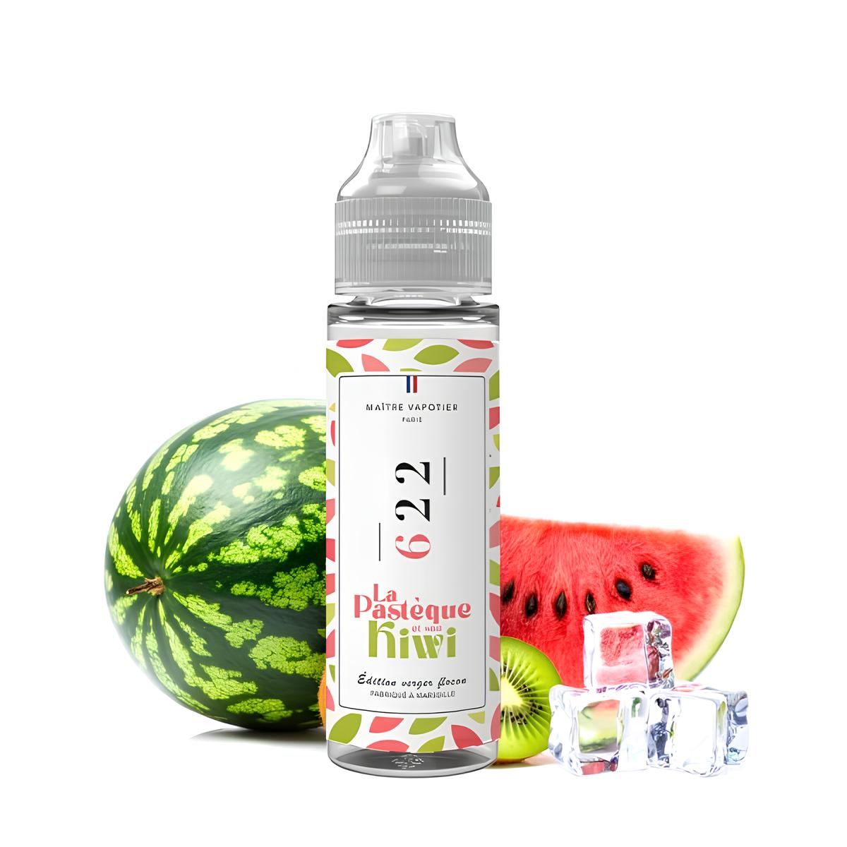 N°622 LA PASTÈQUE ET SON KIWI 0MG 50ML - MAÎTRE VAPOTIER