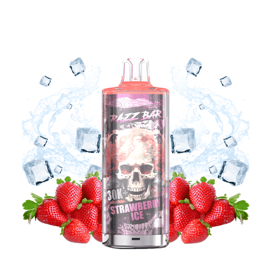 PACK 30K 650MAH 20+2ML / 2% - RAZZBAR - STRAWBERRY ICE - BYCLOPE