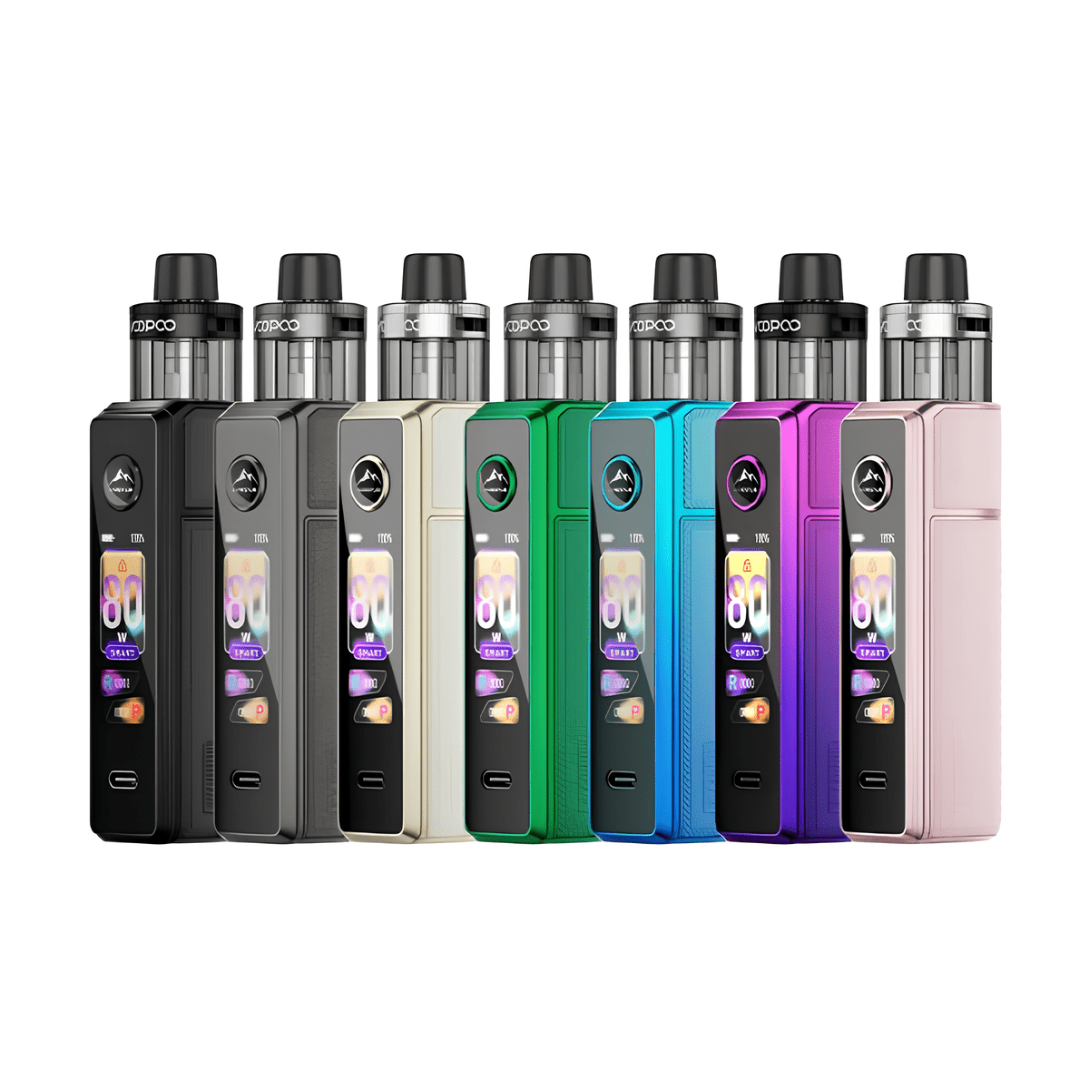 Pack Pod Drag X3 PnP X 5ml 18650/21700 - Voopoo - Couleur : Gray Metal - BYCLOPE