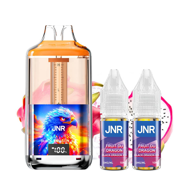 Pack Puff 30K Falcon Gem+ 0mg - JNR - Black Dragon Ice | 2 fioles + 1 offerte - BYCLOPE