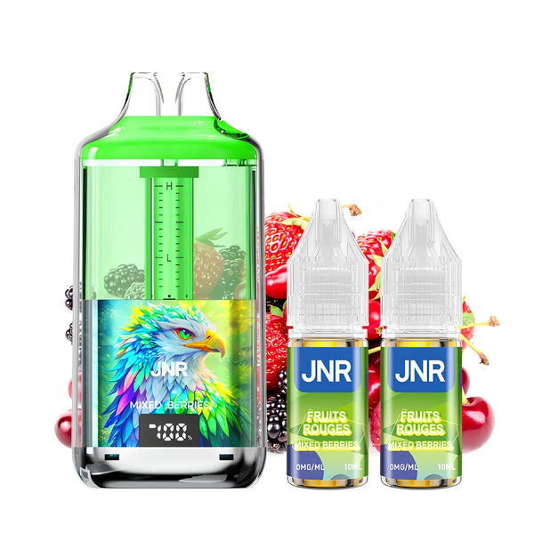 Pack Puff 30K Falcon Gem+ 0mg - JNR - Mixed Berries | 2 fioles + 1 offerte - BYCLOPE