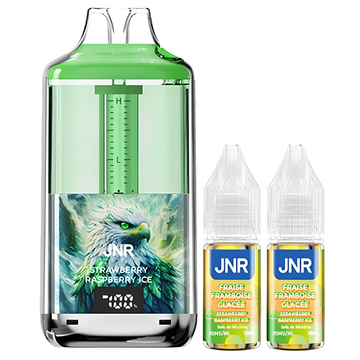 Pack Puff 30K Falcon Gem+ 20mg - JNR - Strawberry Raspberry Ice | 2 fioles + 1 offerte - BYCLOPE