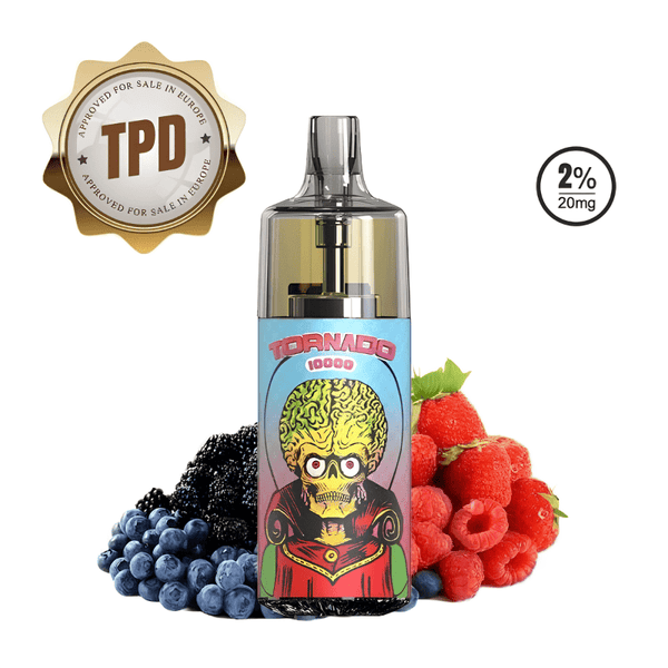 Puff 10000 TPD Europe Mixed Berry 20mg - Tornado - BYCLOPE