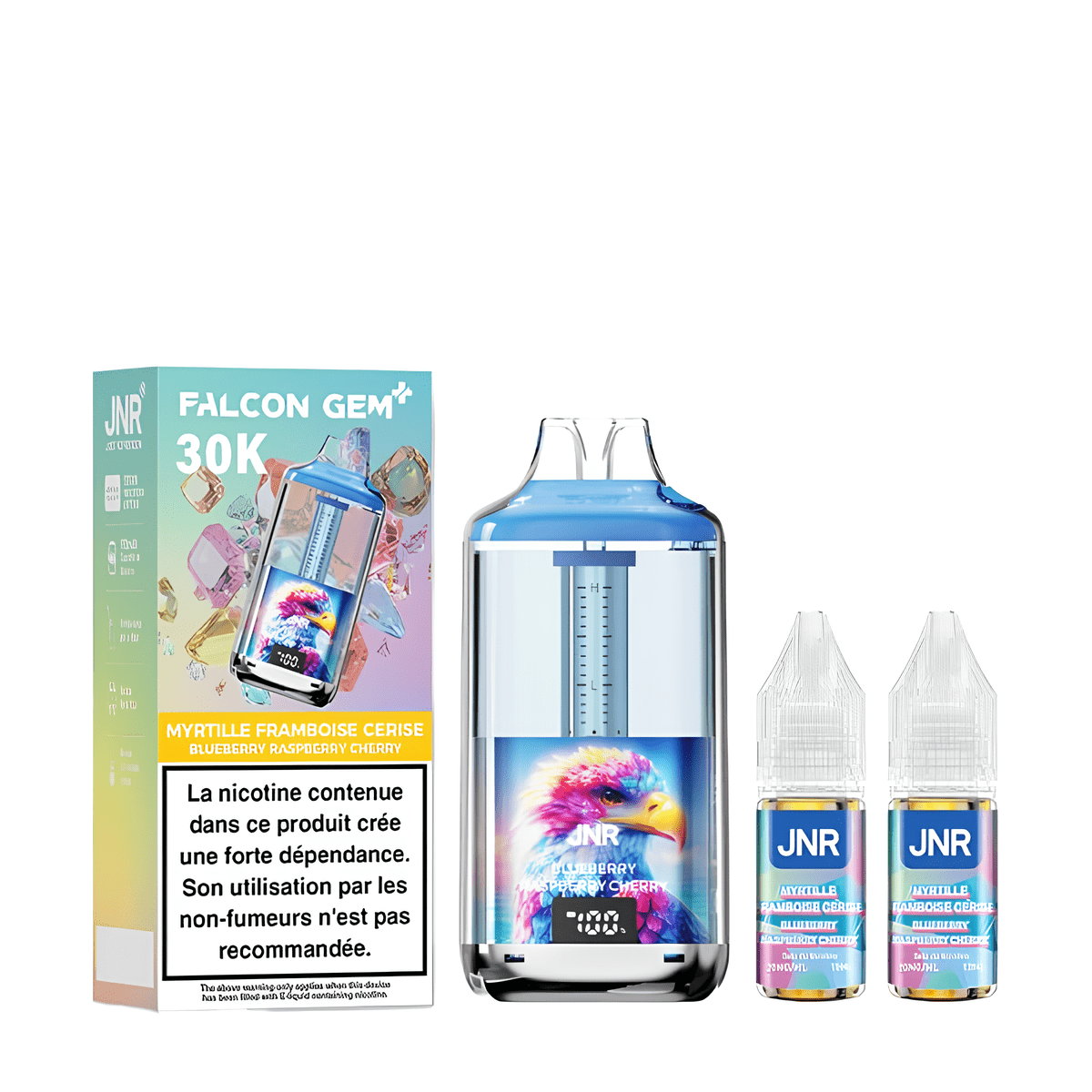 Puff 30K Falcom Gem+ 20mg - JNR - blueberry rasberry cherry - BYCLOPE